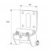 Нижний угловой кронштейн регулируемый RSD01 DoorHan SPVE1408-RAL9003 чертеж